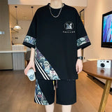 Set coordinato oversize t - shirt e pantaloncini da uomo ATREND