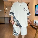 Set coordinato oversize t - shirt e pantaloncini da uomo ATREND