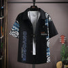 Set coordinato patchwork camicia e pantaloncini da uomo ATREND