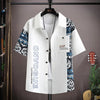 Set coordinato patchwork camicia e pantaloncini da uomo ATREND