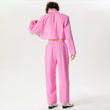 Set coordinato patchwork giacca e pantaloni stampa a fiori da uomo - set coordinato ATREND