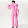 Set coordinato patchwork giacca e pantaloni stampa a fiori da uomo ATREND