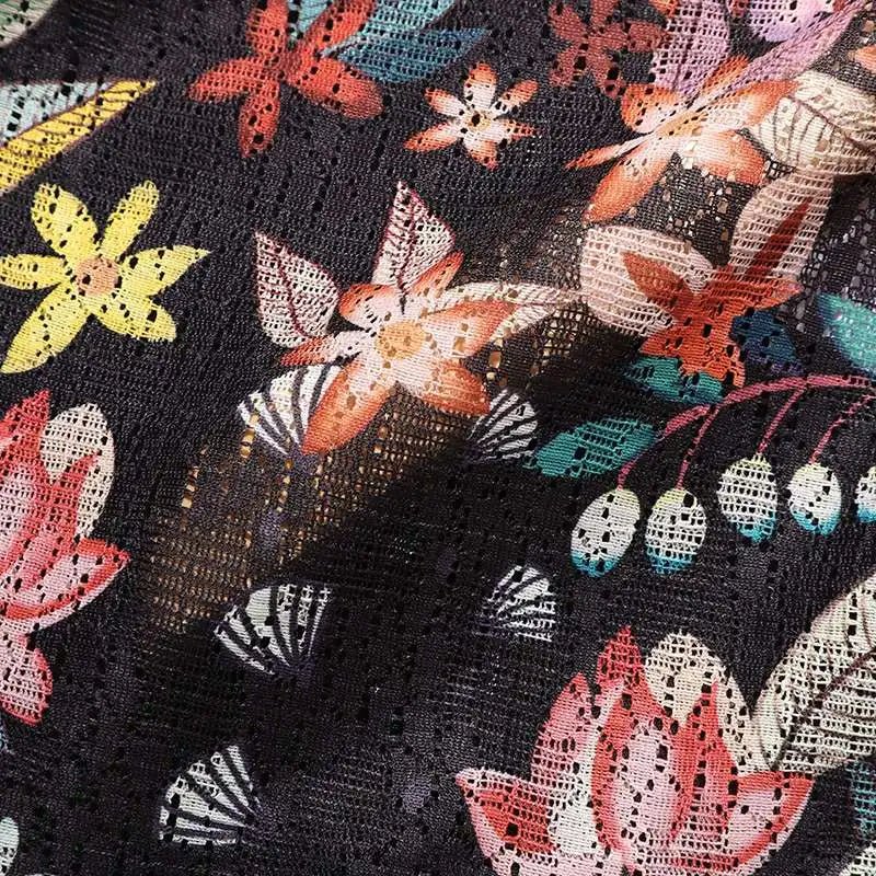 Set coordinato patchwork giacca e pantaloni stampa a fiori da uomo - set coordinato ATREND