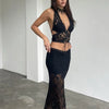 Set coordinato patchwork top e gonna lunga da donna ATREND