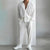 Set coordinato plissettato camicia maniche lunghe e pantaloni da uomo ATREND