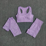 Set coordinato sportivo 3 pezzi pantaloncini top e t-shirt da donna - set coordinato ATREND