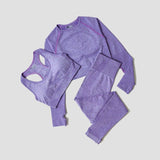 Set coordinato sportivo 3 pezzi pantaloni top e t-shirt da donna - set coordinato ATREND