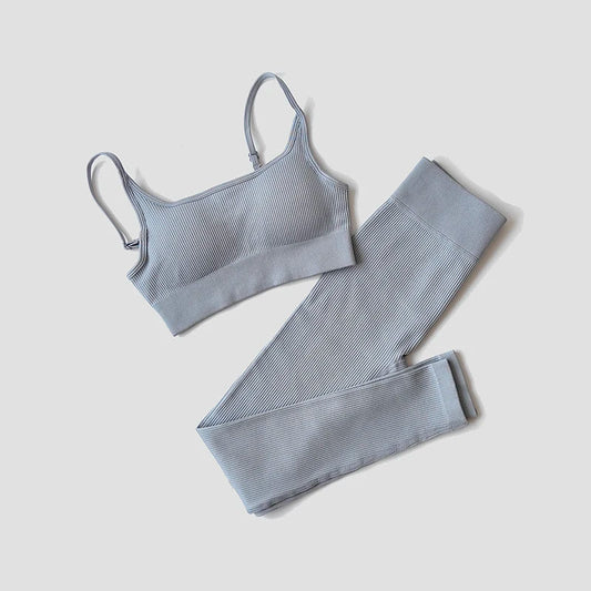 Set coordinato sportivo pantaloni e top da donna - set coordinato ATREND