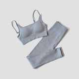 Set coordinato sportivo pantaloni e top da donna - set coordinato ATREND