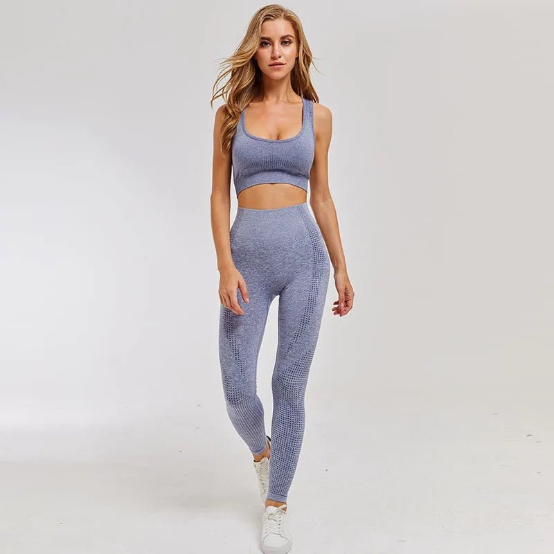 Set coordinato sportivo pantaloni e top da donna - set coordinato ATREND