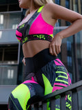 Set coordinato sportivo top e pantaloncini da donna - Set coordinato ATREND