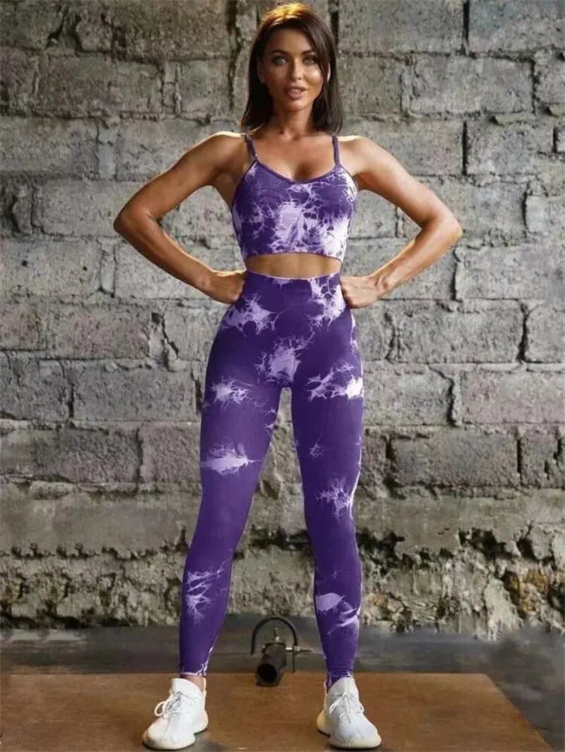 Set coordinato sportivo top e pantaloni da donna - Set coordinato ATREND