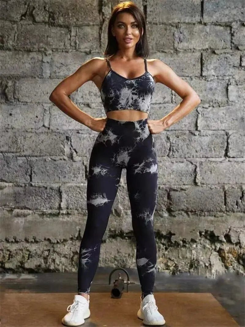 Set coordinato sportivo top e pantaloni da donna - Set coordinato ATREND
