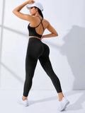 Set coordinato sportivo top senza maniche e pantaloni da donna - Set coordinato ATREND