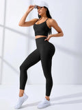Set coordinato sportivo top senza maniche e pantaloni da donna - Set coordinato ATREND