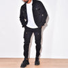 Set coordinato Streetwear giacca maniche lunghe e pantaloni con tasche da uomo ATREND