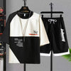 Set coordinato t-shirt a mezze maniche e pantaloncini da uomo ATREND