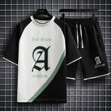 Set coordinato t - shirt e pantaloncini da uomo ATREND