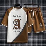 Set coordinato t - shirt e pantaloncini da uomo ATREND
