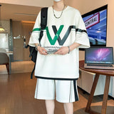 Set coordinato t - shirt e pantaloncini oversize da uomo ATREND