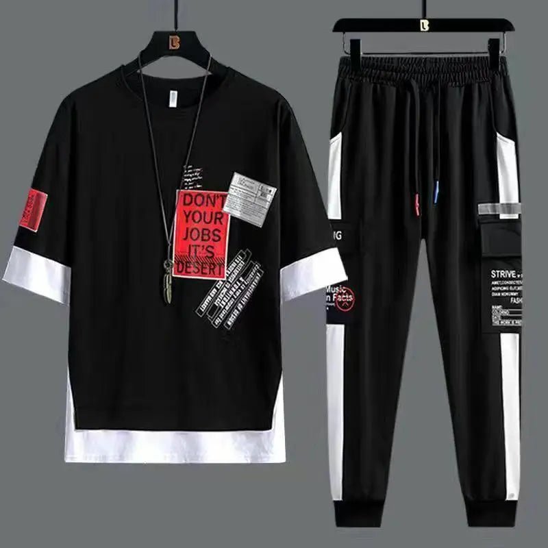 Set coordinato t-shirt e pantaloni da uomo - set coordinato ATREND