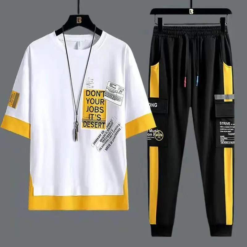 Set coordinato t-shirt e pantaloni da uomo - set coordinato ATREND