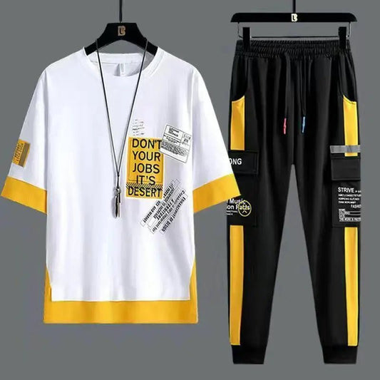 Set coordinato t-shirt e pantaloni da uomo - set coordinato ATREND