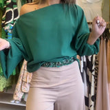 Set coordinato t-shirt e pantaloni larghi da donna - Set coordinato ATREND