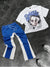 Set coordinato T-Shirt stampata e pantaloni gamba larga da uomo ATREND