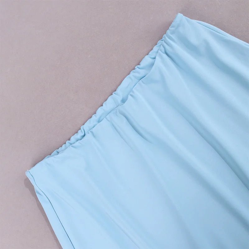 Set coordinato top a maniche lunghe e mini gonna da donna ATREND
