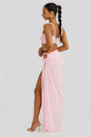 Set coordinato top corto senza spalline intrecciato e gonna lunga da donna ATREND