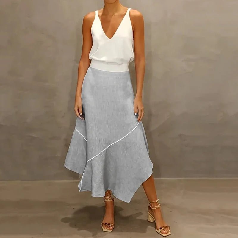 Set coordinato top e gonna geometrica da donna - Set coordinato ATREND