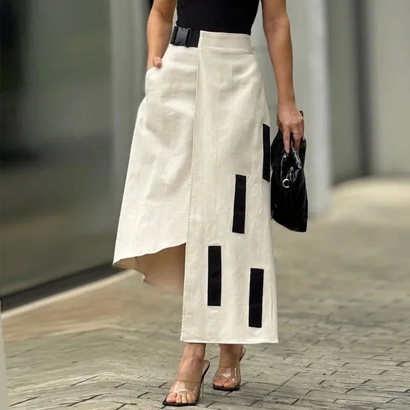 Set coordinato top e gonna geometrica da donna - Set coordinato ATREND