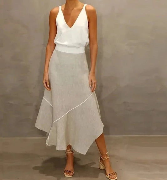 Set coordinato top e gonna geometrica da donna - Set coordinato ATREND