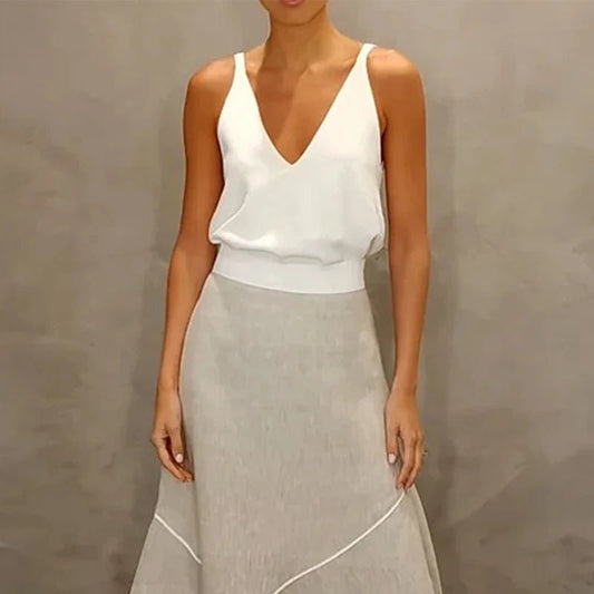 Set coordinato top e gonna geometrica da donna - Set coordinato ATREND