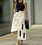 Set coordinato top e gonna geometrica da donna - Set coordinato ATREND