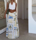Set coordinato top e gonna grafica da donna - Set coordinato ATREND