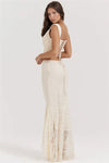 Set coordinato top e gonna lunga in pizzo da donna ATREND