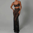 Set coordinato top e gonna lunga trasparente da donna ATREND