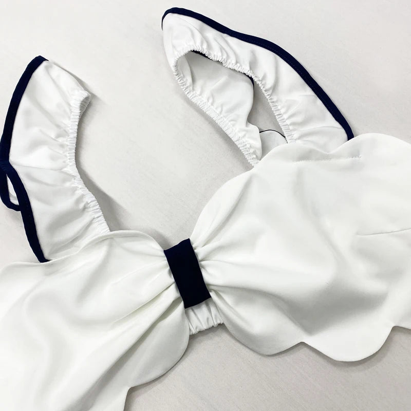 Set coordinato top e pantaloni con bordo a contrasto da donna ATREND