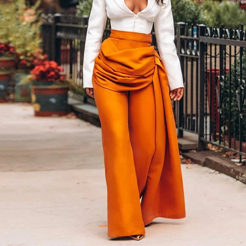 Set coordinato top e pentaloni geometrici da donna ATREND