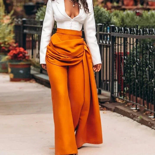 Set coordinato top e pentaloni geometrici da donna ATREND