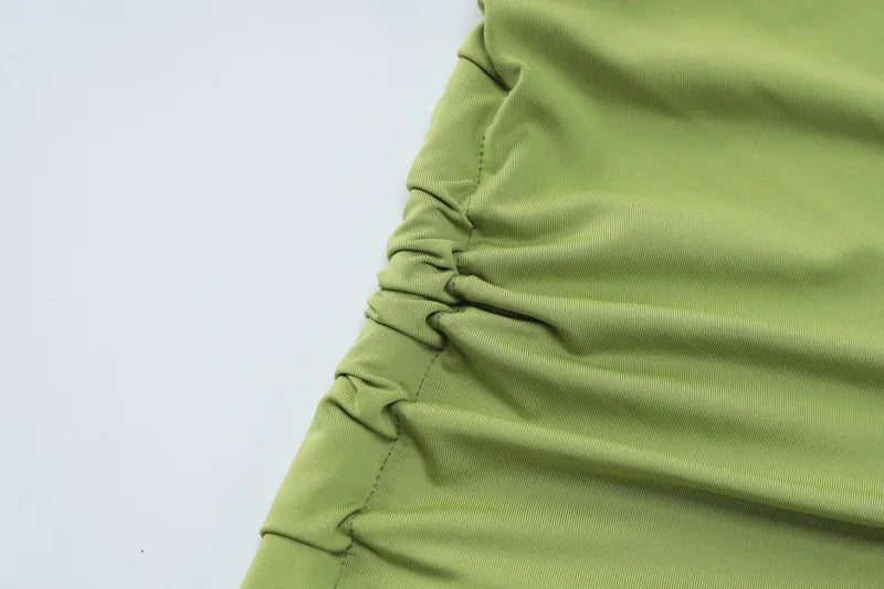 Set coordinato top monospalla e gonna con spacco da donna ATREND