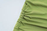 Set coordinato top monospalla e gonna con spacco da donna ATREND