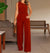 Set coordinato top monospalla e pantaloni larghi da donna ATREND