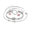 Set di 4 braccialetti geometrici da donna - set gioielli ATREND