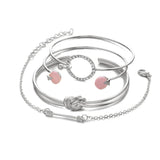 Set di 4 braccialetti geometrici da donna - set gioielli ATREND