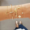 Set di 4 braccialetti geometrici da donna - set gioielli ATREND