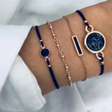 Set di 5 braccialetti geometrici da donna - set gioielli ATREND