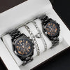 Set idea regalo casual con 2 orologi e 2 braccialetti da uomo ATREND